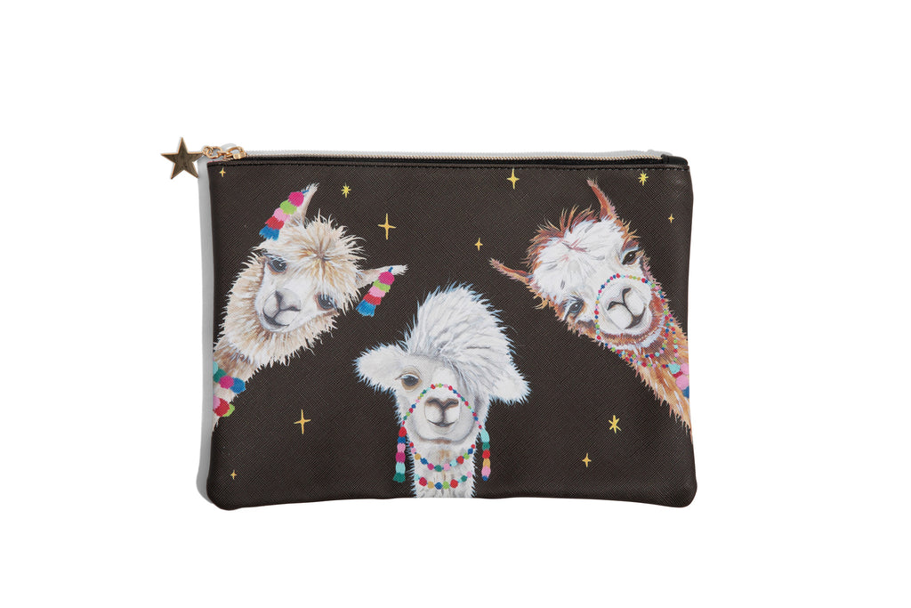 "Party Llamas" Zipper Pouch